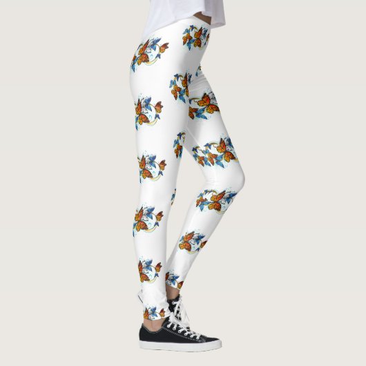Infinity of Monarch Butterflies Leggings (Rechts)