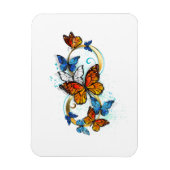 Infinity of Monarch Butterflies Magnet (Vertikal)