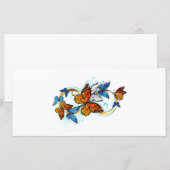 Infinity of Monarch Butterflies Menükarte (Vorne/Hinten)