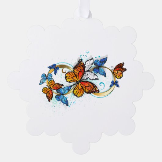Infinity of Monarch Butterflies Ornament Karte (Vorderseite)