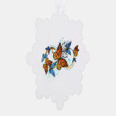 Infinity of Monarch Butterflies Ornament Karte (Rechts)