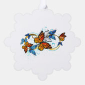 Infinity of Monarch Butterflies Ornament Karte (Rückseite)