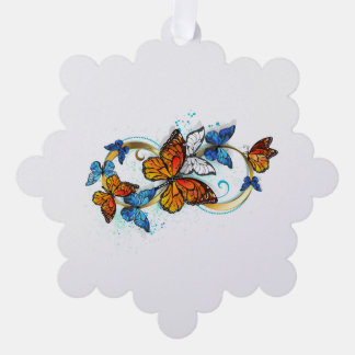 Infinity of Monarch Butterflies Ornament Karte