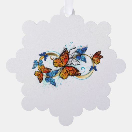 Infinity of Monarch Butterflies Ornament Karte (Vorderseite)