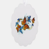 Infinity of Monarch Butterflies Ornament Karte (Rechts)