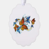 Infinity of Monarch Butterflies Ornament Karte (Links)