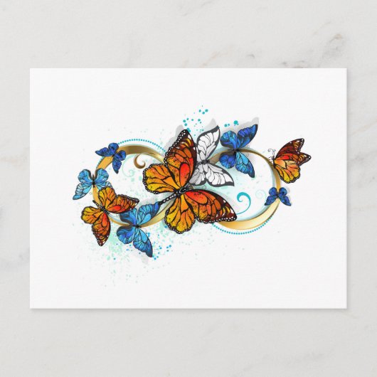 Infinity of Monarch Butterflies Postkarte (Vorderseite)
