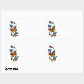 Infinity of Monarch Butterflies Rechteckiger Aufkleber (Blatt)