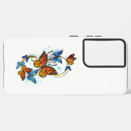 Infinity of Monarch Butterflies Samsung Galaxy Hülle (Linke Seite)