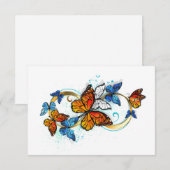 Infinity of Monarch Butterflies Save The Date (Vorne/Hinten)