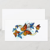 Infinity of Monarch Butterflies Save The Date (Vorne/Hinten)