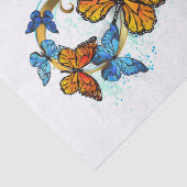 Infinity of Monarch Butterflies Seidenpapier (Ausschnitt)