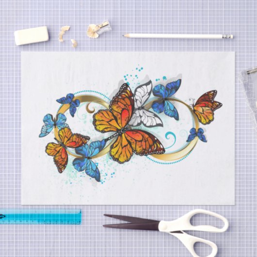Infinity of Monarch Butterflies Seidenpapier (Handwerk)
