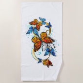 Infinity of Monarch Butterflies Strandtuch (Vorderseite)