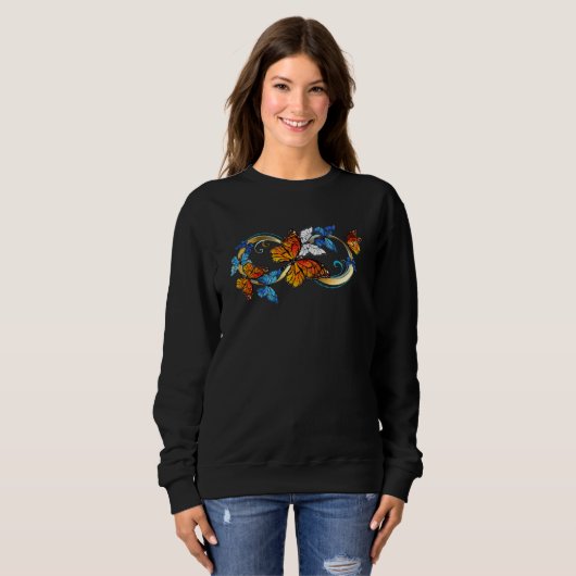 Infinity of Monarch Butterflies Sweatshirt (Vorne ganz)