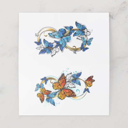 Infinity of Monarch Butterflies Terminkarte (Außenseite Aufgefaltet)