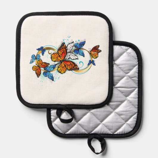 Infinity of Monarch Butterflies Topflappen (Vorderseite/Rückseite)