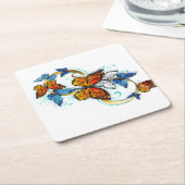 Infinity of Monarch Butterflies Untersetzer (angewinkelt)