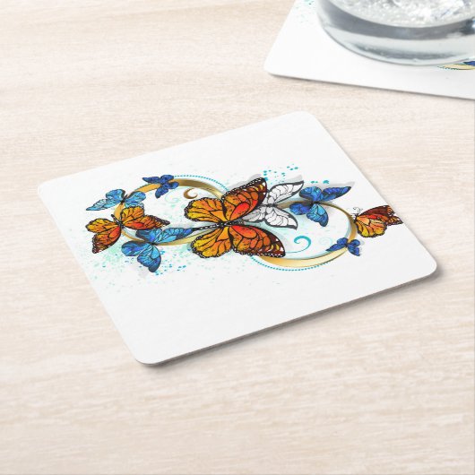 Infinity of Monarch Butterflies Untersetzer (angewinkelt)