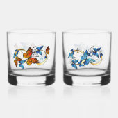 Infinity of Monarch Butterflies Whiskyglas (Rückseite)