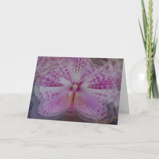Infinity Orchid Note Card Karte (Vorderseite)