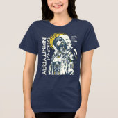 Infinity Ray – Cyberpunk Android Anime Tri-Blend Shirt (Vorderseite)