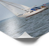 Infinity Sailboat Segel Lake Michigan Fotodruck (Ecke)