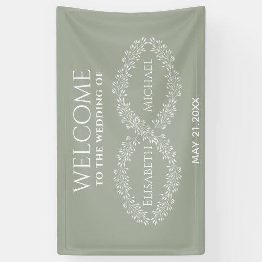 Infinity Salbei botanisch einfache romanische eleg Banner (Vertikal)