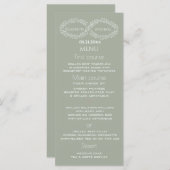 Infinity Salbei botanisch einfache romanische eleg Menükarte (Vorne/Hinten)