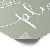 Infinity Salbei botanisch einfache romanische eleg Poster (Ecke)