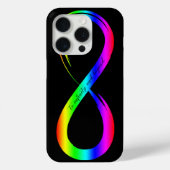 Infinity Symbol Lgbt Gay Pride Rainbow Black Case-Mate iPhone Hülle (Rückseite)