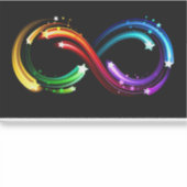 Infinity symbol of rainbow comets aufkleber (Vorderseite)