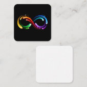 Infinity symbol of rainbow comets begleitkarte (Vorne/Hinten)