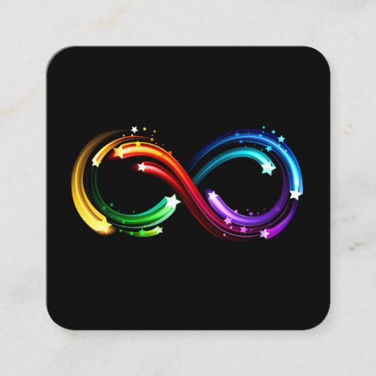 Infinity symbol of rainbow comets begleitkarte (Vorderseite)