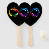 Infinity symbol of rainbow comets fächer (Vorne und Hinten)