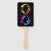 Infinity symbol of rainbow comets fächer (Rückseite)