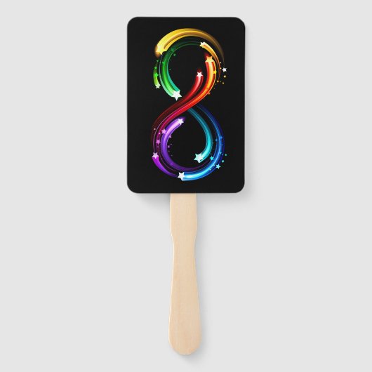 Infinity symbol of rainbow comets fächer (Rückseite)