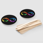 Infinity symbol of rainbow comets fächer (Non-assembled)