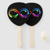 Infinity symbol of rainbow comets fächer (Vorne und Hinten)