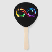 Infinity symbol of rainbow comets fächer (Rückseite)