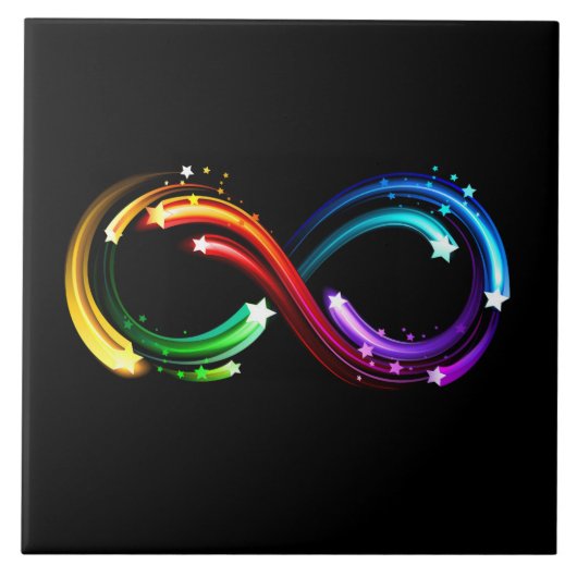 Infinity symbol of rainbow comets fliese (Vorderseite)