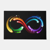 Infinity symbol of rainbow comets fußmatte (Vorderseite)