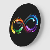 Infinity symbol of rainbow comets große wanduhr (Winkel)