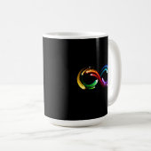 Infinity symbol of rainbow comets kaffeetasse (VorderseiteRechts)