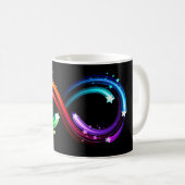 Infinity symbol of rainbow comets kaffeetasse (VorderseiteRechts)