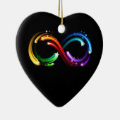 Infinity symbol of rainbow comets keramik ornament (Rechts)