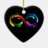 Infinity symbol of rainbow comets keramik ornament (Hinten)