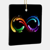 Infinity symbol of rainbow comets keramikornament (Rechts)