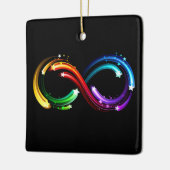 Infinity symbol of rainbow comets keramikornament (Links)