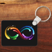 Infinity symbol of rainbow comets schlüsselanhänger (Vorderseite)